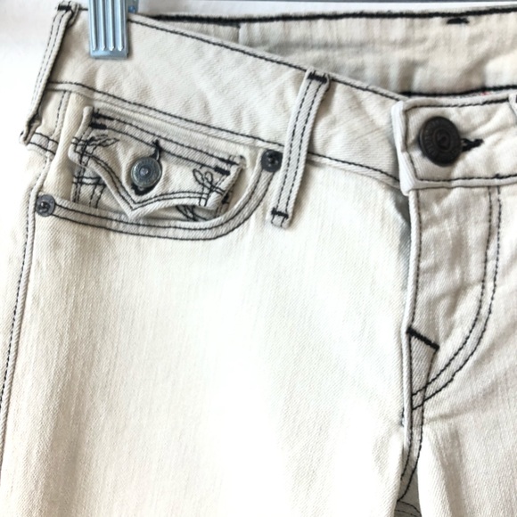 True Religion RARE bell bottom western jeans sz 26 - Picture 6 of 15